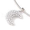 Brass with ABS Imitation Pearl Charm Necklace BJEW-Q350-05A-P-2