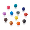 120Pcs 12 Colors Silicone Beads SIL-TA0001-18-4