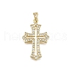 Brass Micro Pave Cubic Zirconia Pendants KK-Z100-33G-02-1