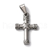 Non-Tarnish 304 Stainless Steel Pendants STAS-L081-040P-01-2