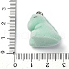 Flocky Resin Pendants FIND-S001-08A-3