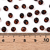 3/0 Baking Paint Glass Fringe Seed Beads SEED-A034-04J-4
