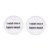 Transparent Acrylic Pendants TACR-T028-28-1