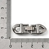 304 Stainless Steel Fold Over Clasps STAS-M119-05P-01-3
