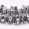 Electroplated Non-magnetic Synthetic Hematite Beads Strands X-G-P367-G08-1