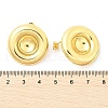 Flat Round 304 Stainless Steel Stud Earrings EJEW-A125-60G-5