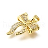 Brass Micro Pave Cubic Zirconia Pendants KK-Q066-09A-G-2