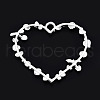 Rack Plating Alloy Open Back Bezel Pendants PALLOY-Q351-67S-FF-4