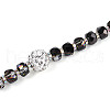 Acrylic & Glass & ABS Plastic Pearl & Alloy & Polymer Clay Pave Rhinestone Beads Strands MAK-T011-08M-4