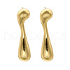 Rack Plating Brass Teardrop Stud Earrings for Women EJEW-Z019-08G-2