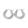 304 Stainless Steel Chunky Hoop Earrings for Women EJEW-G314-01P-1