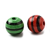 Printed Schima Wood Beads WOOD-L022-03B-01-2