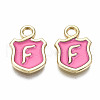 Alloy Enamel Charms ENAM-T012-03F-RS-2