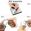 Ion Plating(IP) Stainless Steel Bangle Blanks X-DIY-H134-04G-4