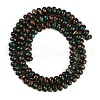 Assembled Natural Malachite & Bronzite Beads Strands G-A230-C02-02-3