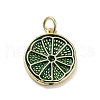 Rack Plating Brass Enamel Pendants KK-M293-39G-05-1