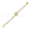 2Pcs 2 Styles Alloy Rhinestone Magnetic Clasps AJEW-JB01294-2
