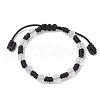 2Pcs Adjustable Nylon Cord Braided Bead Bracelets for Women Men BJEW-JB11430-3
