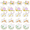 SUNNYCLUE 20Pcs 5 Style Golden Plated Alloy Enamel Pendants ENAM-SC0004-30-1