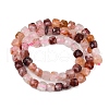 Natural Red Hematoid Quartz/Ferruginous Quartz  Beads Strands G-H078-C44-6mm-3