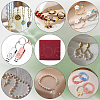 Beebeecraft 2Pcs Microfiber Cloth Jewelry Storage Bags with Brass Button ABAG-BBC0001-17B-01-5