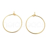 Brass Hoop Earrings Findings IFIN-R211-01G-1