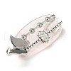 Natural Rose Quartz Pendants G-D473-09P-3
