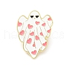 Ghost with Heart Enamel Pin JEWB-G014-C02-1