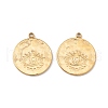 Ion Plating(IP) 304 Stainless Steel Pendants STAS-E153-08G-2