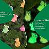70Pcs 7 Colors Luminous Transparent Resin Pendants RESI-SZ0003-35-3