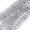 Spray Painted Glass Beads Strands GLAA-A038-B-49-1