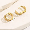 Brass Hollow Heart Hoop Earrings for Women FA5048-3