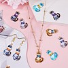 SUNNYCLUE 30Pcs Cat Shaped Alloy Enamel Pendants ENAM-SC0005-27A-4