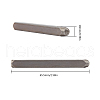 Iron Seal Stamps AJEW-L060-05-3
