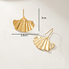 Minimalist Stainless Steel Ginkgo Leaf Earrings for Women JX5864-5