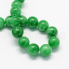 Natural Dyed Yellow Jade Gemstone Bead Strands G-R271-8mm-YXS19-1