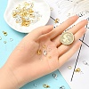 Zinc Alloy Lobster Claw Clasps with Brass Wire Guardian and Protectors with Iron Open Jump Rings DIY-YW0010-08-5