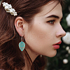 ANATTASOUL 3 Pairs 3 Style Alloy Teardrop with Rhombus Dangle Earrings for Women EJEW-AN0002-01-6
