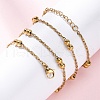 304 Stainless Steel Double Round Rope Chain Necklaces NJEW-C073-06G-3