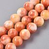 Natural White Jade Beads Strands G-H1625-6mm-PR11-1