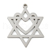 Non-Tarnish 304 Stainless Steel Pendants STAS-Z076-4P-1