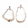 Natural Quartz Crystal Pendants G-T099-03G-2