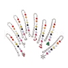 Christmas Theme Alloy Hook Bookmarks AJEW-JK00337-1