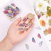 Olycraft 48pCS 8 Colors Transparent Resin Pendants RESI-OC0001-38-3