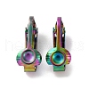 Ion Plating(IP) 304 Stainless Steel Clip-on Earring Findings STAS-E103-05RC-1