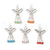 Electroplate Glass Pendants PALLOY-JF03661-03-1