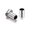 Tarnish Resistant 304 Stainless Steel Tube Beads STAS-O107-07P-E-1