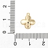 Brass Pave Clear Cubic Zirconia Charms KK-V016-20G-3