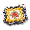 Seed Beads Beaded Charms PALLOY-MZ00324-05-3