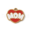 Mother's Day 304 Stainless Steel Enamel Charms STAS-P388-19I-G-1